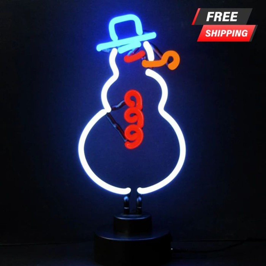 * Discount Barman Snowman Neon Sign | Bar Signs