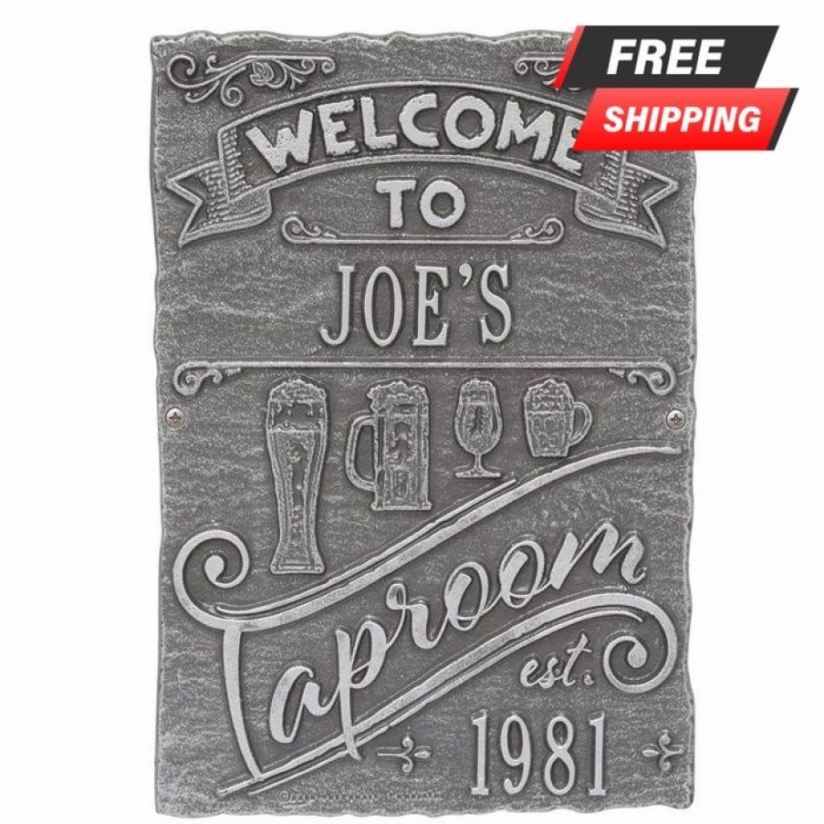 * Wholesale Barman Customizable Cast Aluminum Plaque Taproom Brew Pub Design | Bar Signs