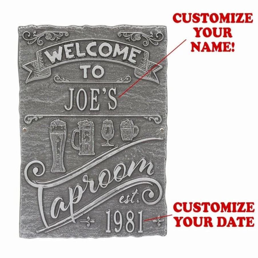 * Wholesale Barman Customizable Cast Aluminum Plaque Taproom Brew Pub Design | Bar Signs