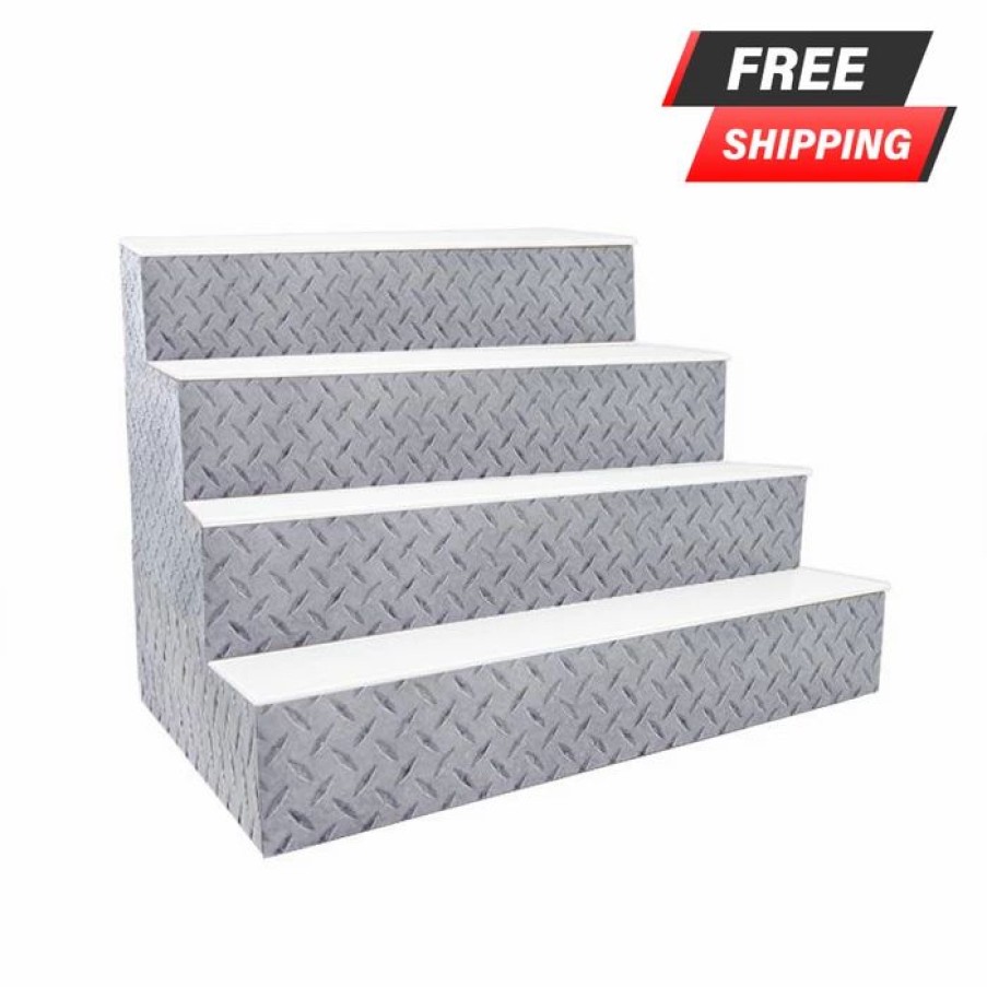 * Best Reviews Of Barman Barconic Led Liquor Bottle Display Shelf 4 Steps Diamond Plate Print Several Lengths | Liquor Bottle Shelves