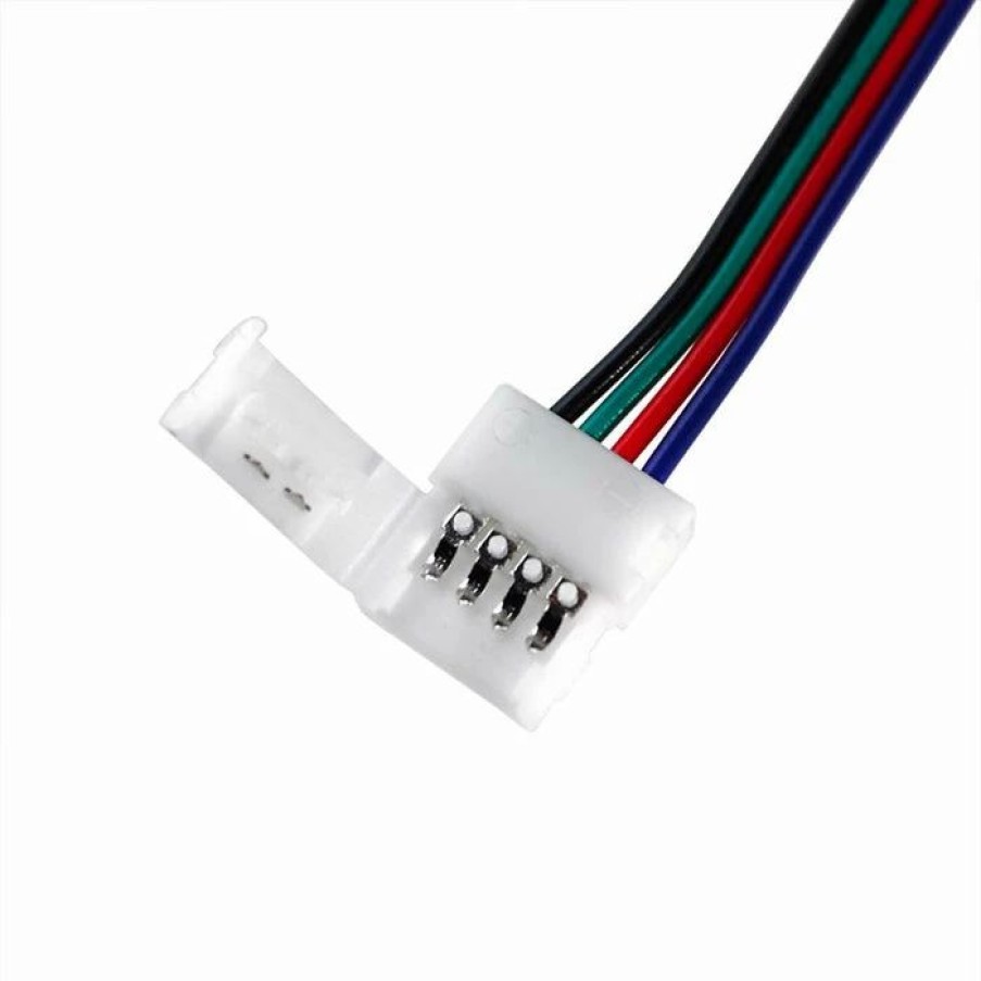 * Outlet Barman Led Strip To Strip Connector 4 Pin 10Mm | Led Liquor Bottle Display Shelves