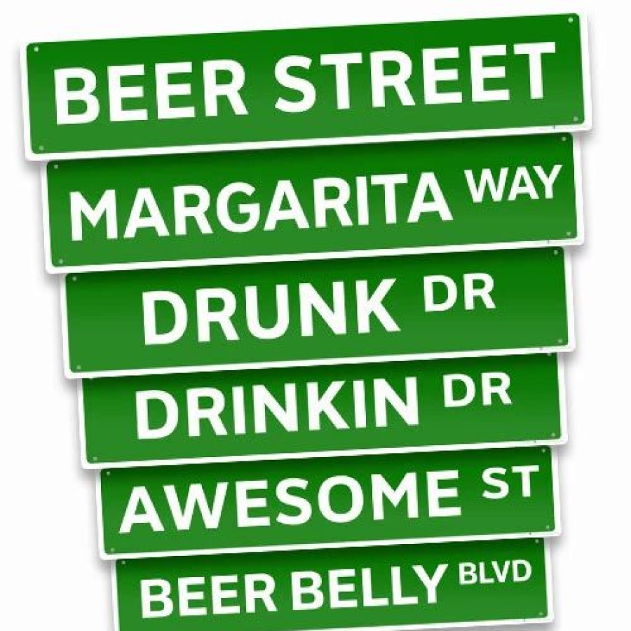 * Budget Barman "Street Signs" Kolorcoat Metal Bar Sign | Bar Signs