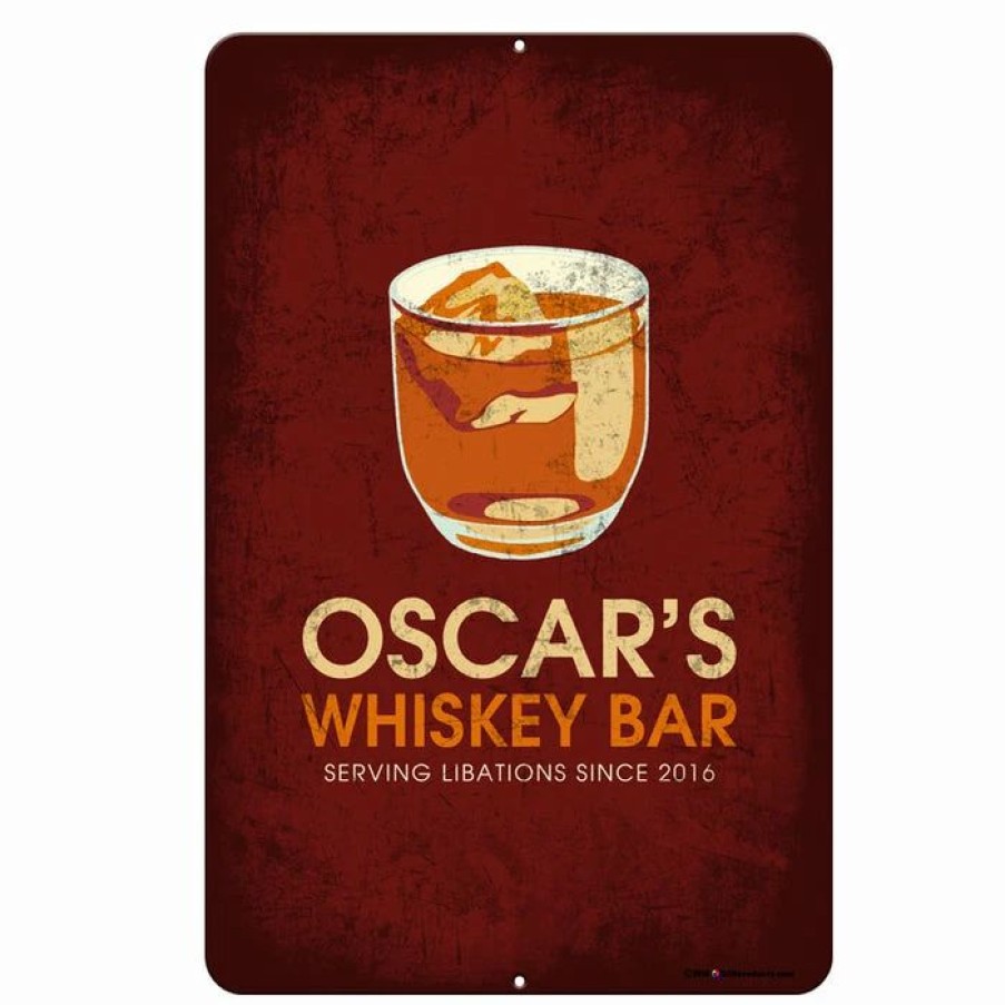 * Cheapest Barman Customizable Vintage Metal Bar Sign 12 X 18 Whiskey Bar | Bar Signs