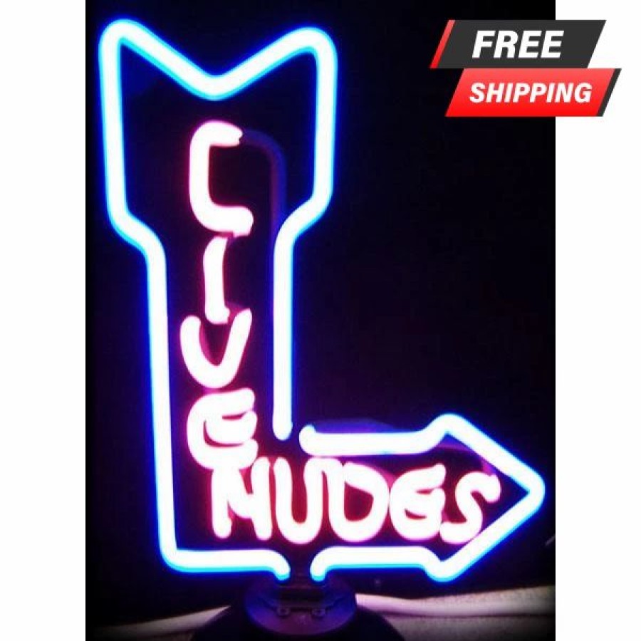 * New Barman Live Nudes Neon Sculpture | Bar Signs