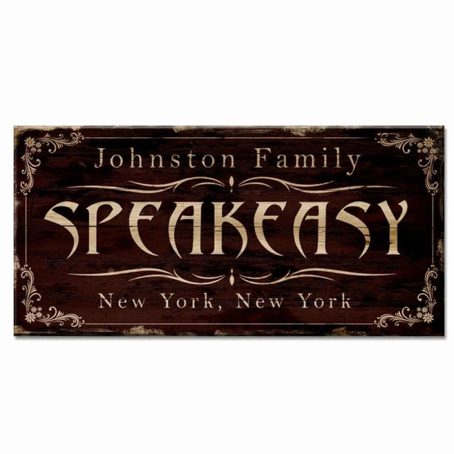 * Cheap Barman Customizable Large Vintage Wooden Bar Sign Speakeasy 11 3/4 X 23 3/4 | Bar Signs