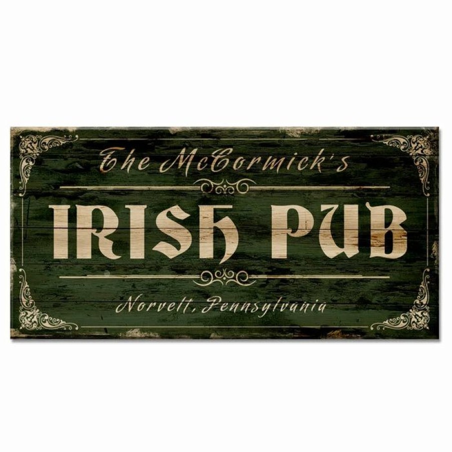 * Coupon Barman Customizable Large Vintage Wooden Bar Sign Irish Pub 11 3/4 X 23 3/4 | Bar Signs