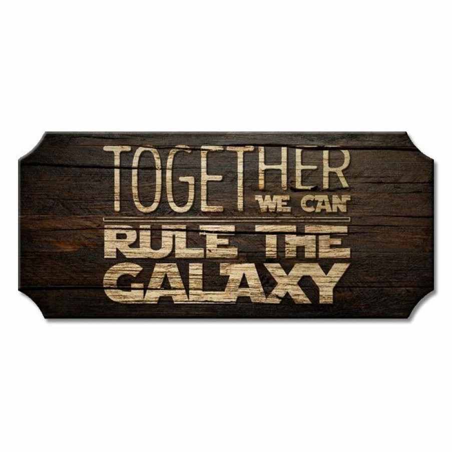 * Brand New Barman Rule The Galaxy Wood Plaque Kolorcoat Sign | Bar Signs