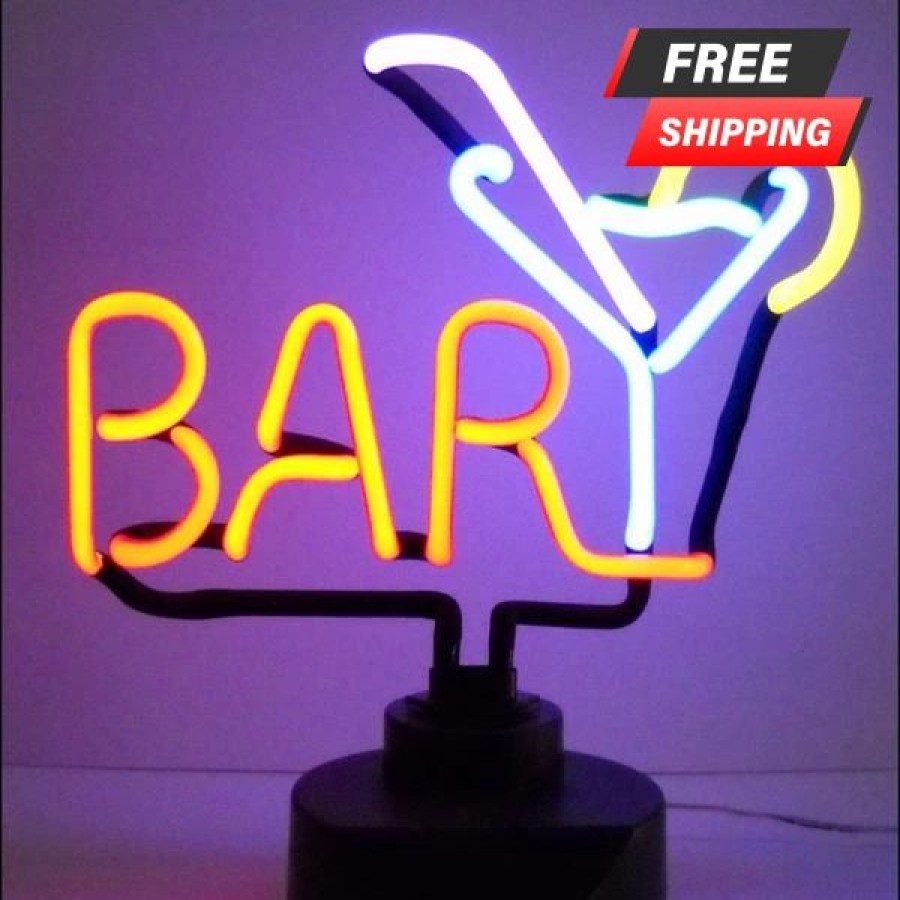 * Best Deal Barman Bar Martini Neon Sculpture | Bar Signs