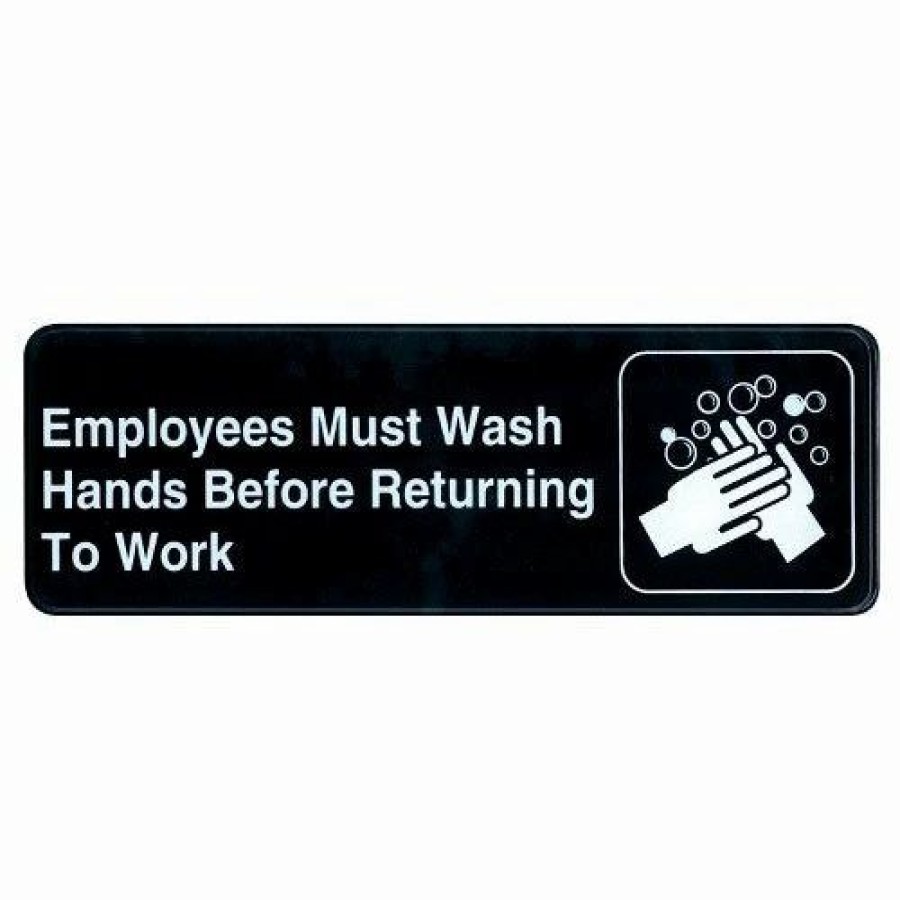 * Hot Sale Barman "Employees Must Wash Hands" Sign 9 X 3 | Bar Signs