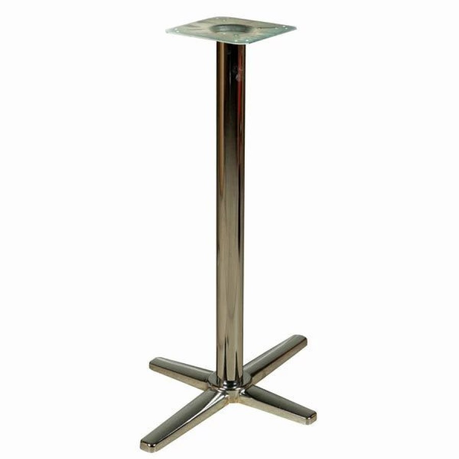 * Budget Barman Chrome Plated Cross Bases | Bar & Restaurant Tables