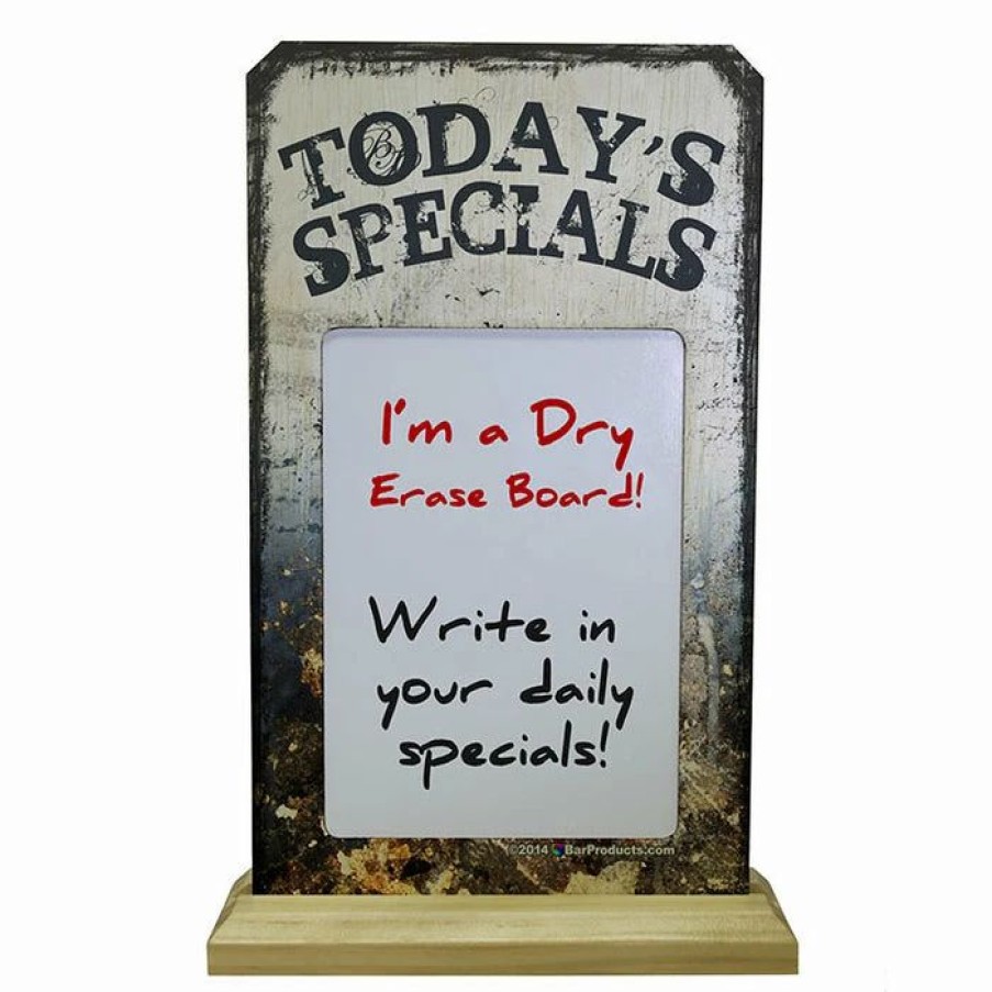 * Cheap Barman Kolorcoat Wood Plaque Dry Erase Sign Today'S Specials | Bar Signs