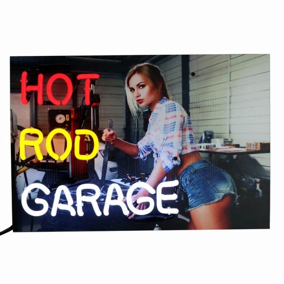 * Budget Barman Junior Hot Rod Garage Neon Sign | Bar Signs