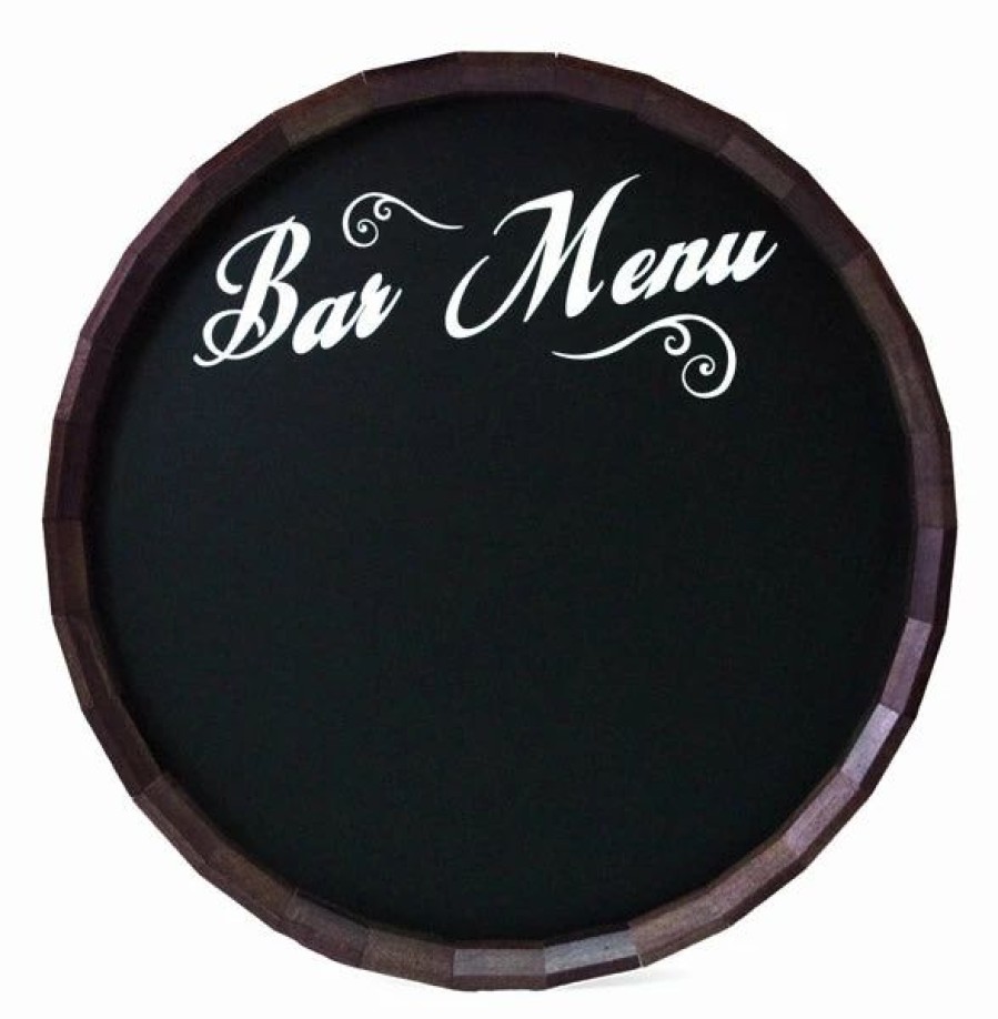 * Best Pirce Barman Bar & Menu Chalkboard Barrel Top Tavern Signs (Several Styles Available) | Bar Signs