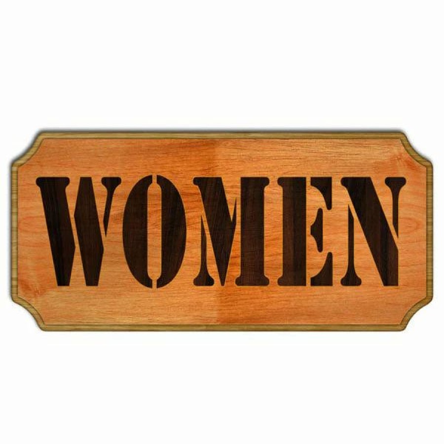 * Deals Barman Women Wood Plaque Kolorcoat Sign | Bar Signs