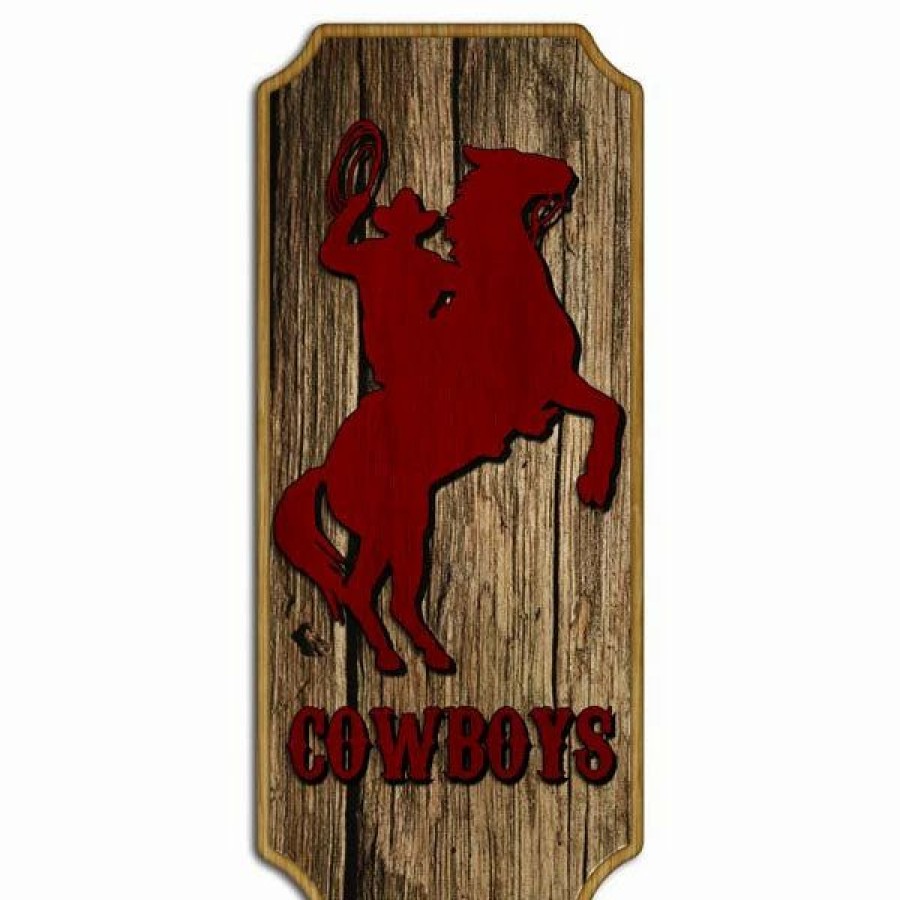 * Budget Barman Cowboys Wood Plaque Kolorcoat Sign | Bar Signs