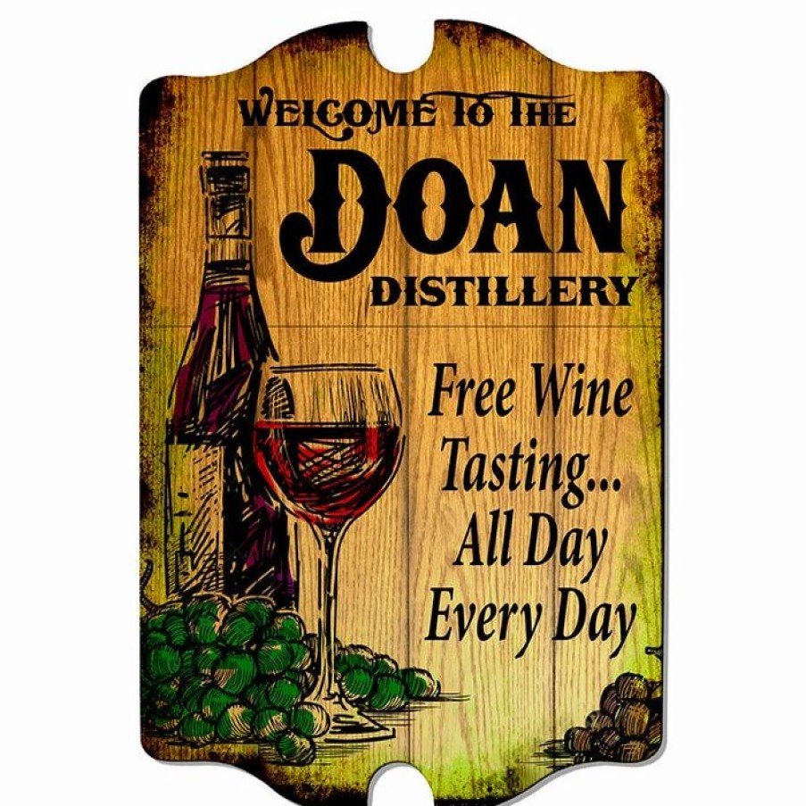 * Cheapest Barman Custom Tavern Shaped Wood Bar Sign Distillery | Bar Signs