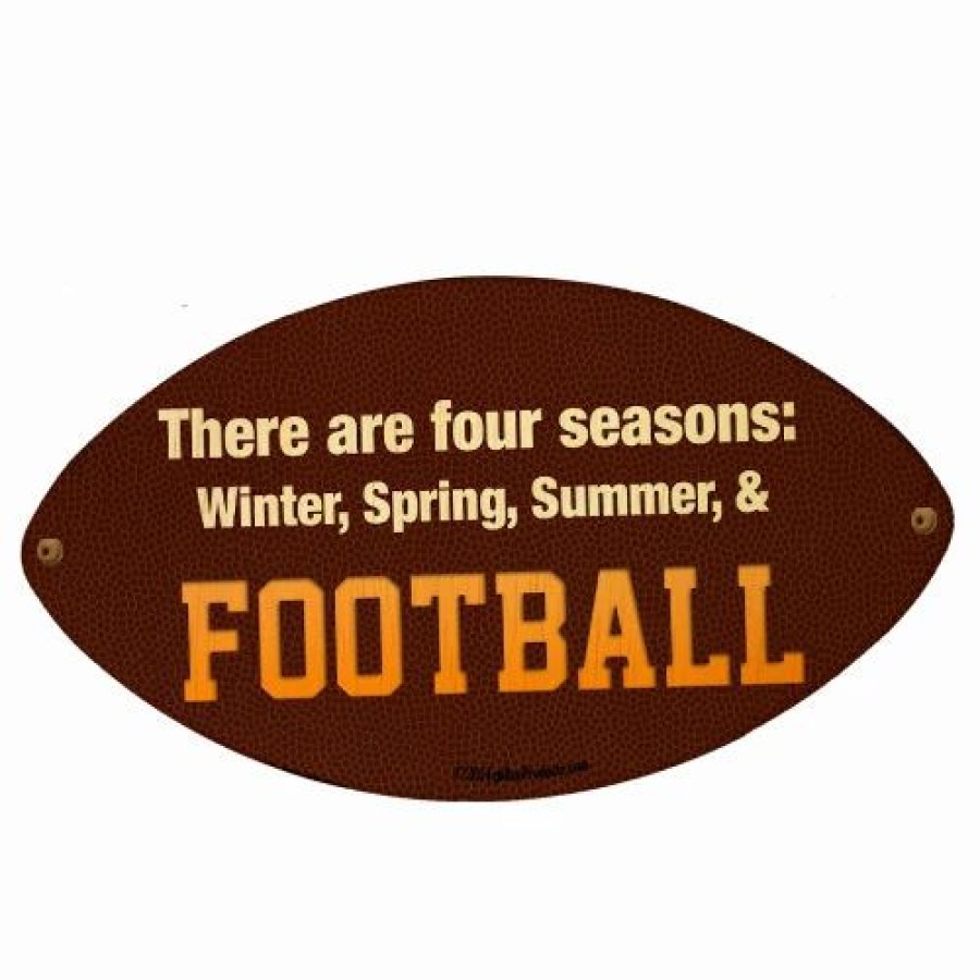 * Coupon Barman Four Seasons Football Shaped Wall Plaque | Bar Signs