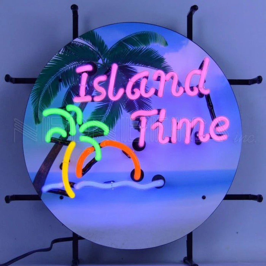 * Buy Barman Island Time Neon Sign | Bar Signs