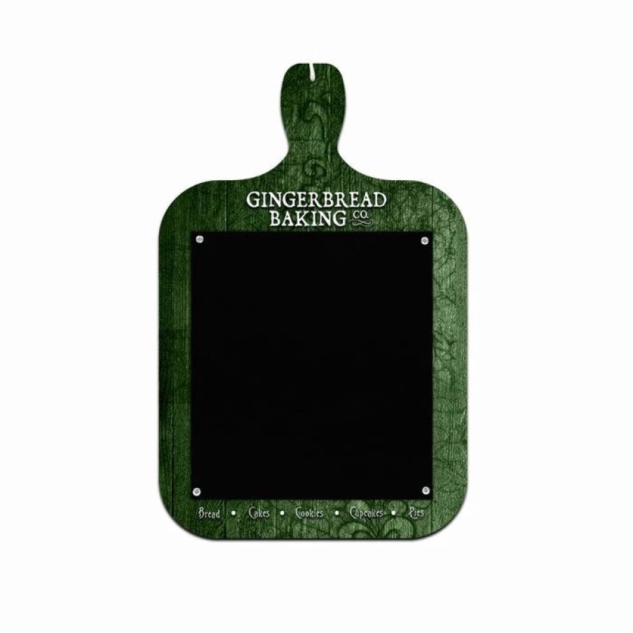 * Promo Barman Wood Plaque Menu Cutting Board Shaped Chalkboard Gingerbread Bakery | Bar Signs