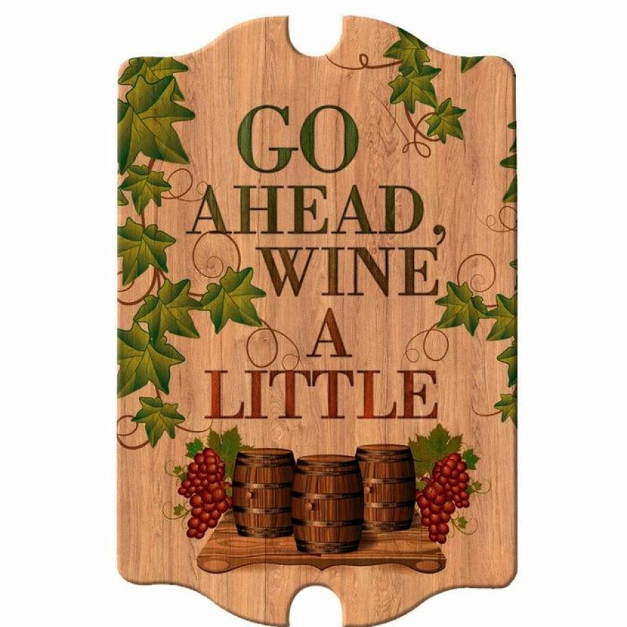 * Top 10 Barman Tavern Shaped Wood Bar Sign Wine A Little | Bar Signs