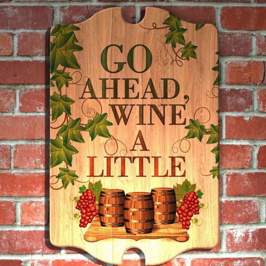 * Top 10 Barman Tavern Shaped Wood Bar Sign Wine A Little | Bar Signs