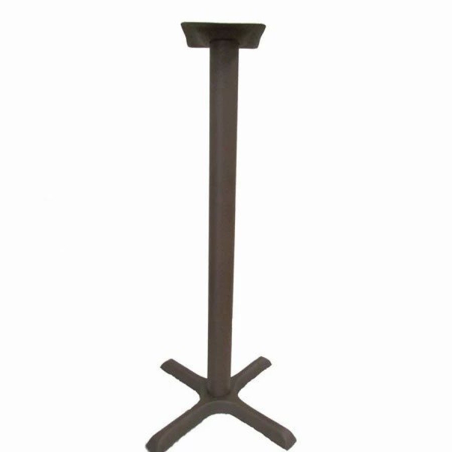 * Buy Barman Bronze Powder Coated Cross Base | Bar & Restaurant Tables