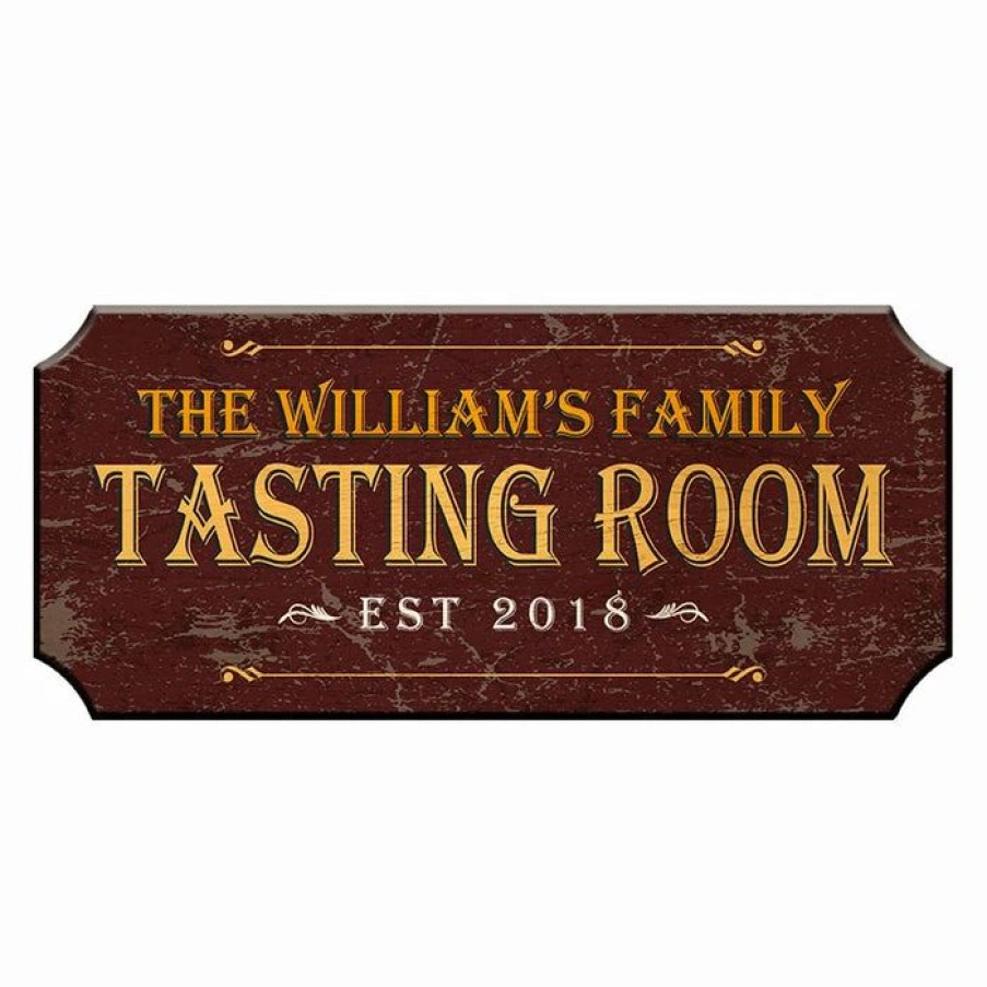 * Coupon Barman Customizable Wood Plaque Sign Tasting Room Color Options | Bar Signs