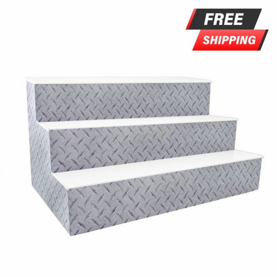 * Brand New Barman Barconic Led Liquor Bottle Display Shelf 3 Steps Diamond Plate Print Several Lengths | Liquor Bottle Shelves